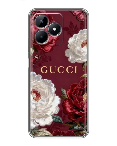 Чохол для Realme C51 з картинкою «Gucci — бордові троянди» Чохол для Realme C51 з картинкою «Gucci — бордові троянди»