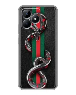 Чохол для Realme C51 з картинкою «Gucci — змія на смузі»