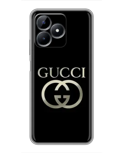 Чохол для Realme C51 з картинкою «Gucci — золото на чорному» Чохол для Realme C51 з картинкою «Gucci — золото на чорному»