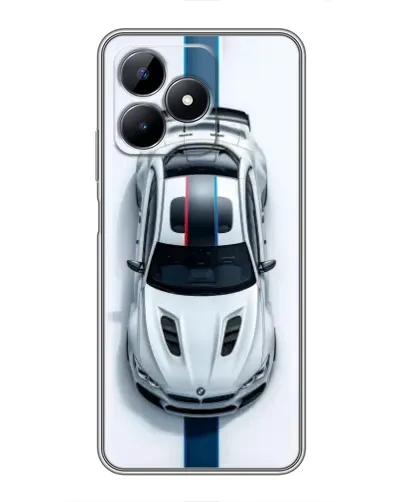 Чехол для Realme C51 с картинкой «Вид сверху — BMW M»