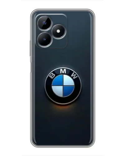 Чехол для Realme C51 с картинкой «Логотип BMW — минимализм»