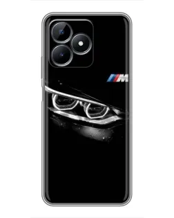 Чехол для Realme C51 с картинкой «BMW — взгляд тигра»