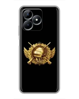 Чехол для Realme C51 с картинкой «PUBG — оранжевый градиент» Чехол для Realme C51 с картинкой «PUBG — оранжевый градиент»