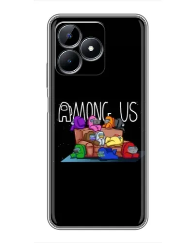 Чехол для Realme C51 с картинкой «Логотип Among Us» Чехол для Realme C51 с картинкой «Логотип Among Us»