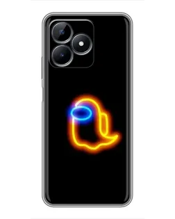 Чехол для Realme C51 с картинкой «Among Us неоновое сияние» Чехол для Realme C51 с картинкой «Among Us неоновое сияние»