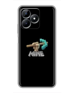 Чехол для Realme C51 с картинкой «Алмазная кирка»
