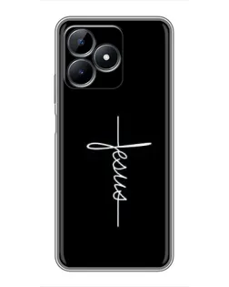 Чехол для Realme C51 с картинкой «Тонкая линия веры»