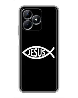 Чехол для Realme C51 с картинкой «Классический Jesus»