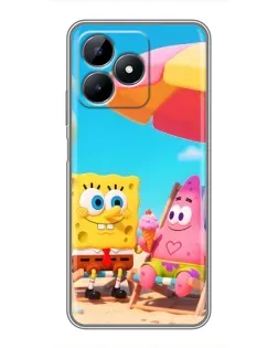 Чехол для Realme C51 с картинкой «Отдых на пляже»
