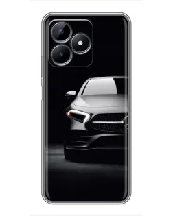 Чехол для Realme C51 с картинкой «Свет фар Mercedes»