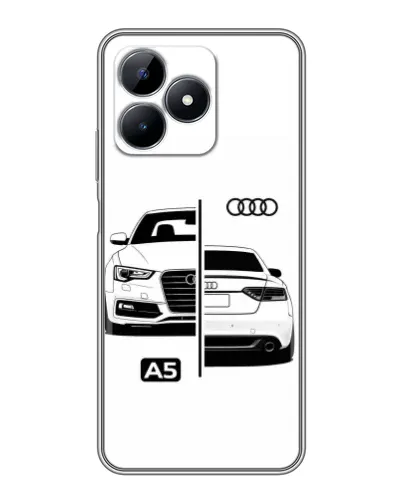 Чехол для Realme C51 с картинкой «Audi — контрастный дизайн» Чехол для Realme C51 с картинкой «Audi — контрастный дизайн»
