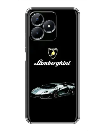 Чехол для Realme C51 с картинкой «Логотип Lamborghini классика»