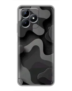 Чохол для Realme C51 з картинкою «Темний абстрактний камуфляж» Чохол для Realme C51 з картинкою «Темний абстрактний камуфляж»