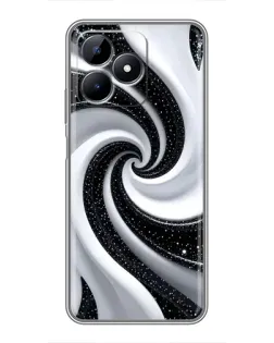Чохол для Realme C51 з картинкою «Чорно-біла спіраль» Чохол для Realme C51 з картинкою «Чорно-біла спіраль»