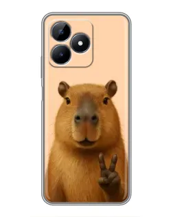 Чохол для Realme C51 з картинкою «Капібара вікторія» Чохол для Realme C51 з картинкою «Капібара вікторія»