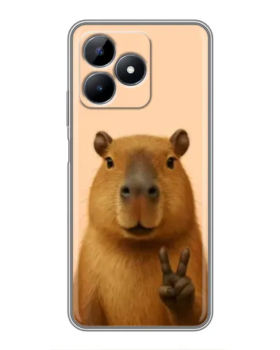 Чохол для Realme C51 з картинкою «Капібара вікторія»