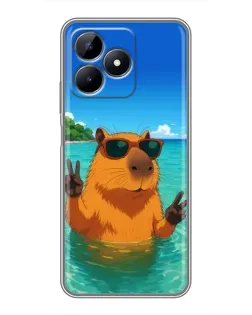 Чохол для Realme C51 з картинкою «Морська капібара» Чохол для Realme C51 з картинкою «Морська капібара»