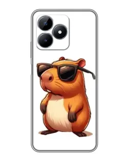 Чохол для Realme C51 з картинкою «Капібара в окулярах» Чохол для Realme C51 з картинкою «Капібара в окулярах»