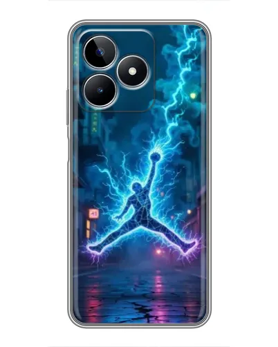 Чехол для Realme C53 с картинкой «Jordan Gold Jumpman»