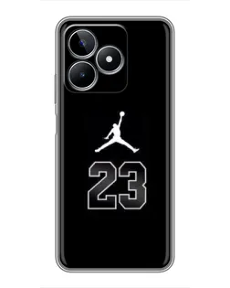 Чехол для Realme C53 с картинкой «Jordan Flight 23»
