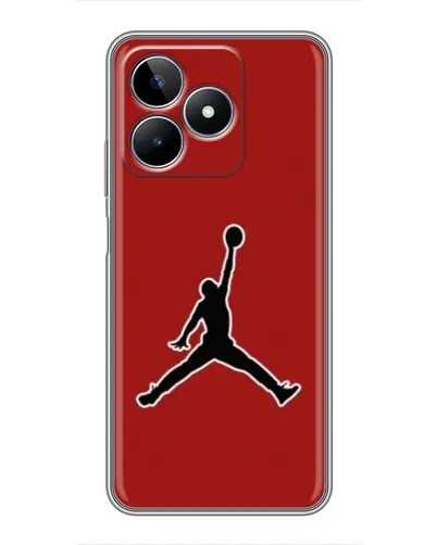 Чехол для Realme C53 с картинкой «Jordan Red Back»