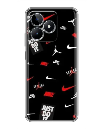 Чехол для Realme C53 с картинкой «Nike Mix Pattern»