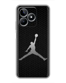 Чехол для Realme C53 с картинкой «Jordan Dark Carbon»