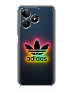 Чехол для Realme C53 с картинкой «Неоновый Adidas»