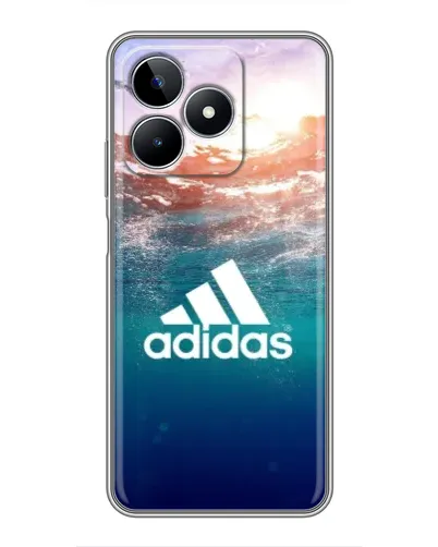 Чехол для Realme C53 с картинкой «Океанская глубина адидас»
