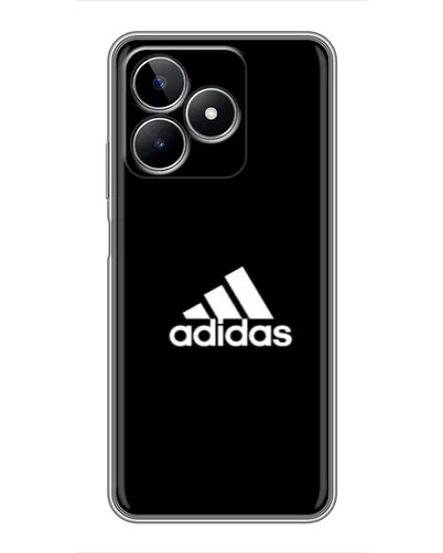 Чехол для Realme C53 с картинкой «Черная классика Adidas»