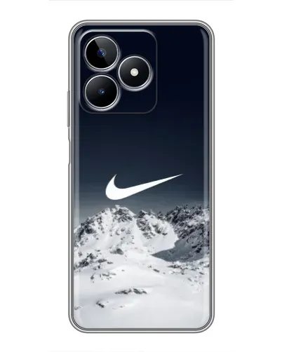Чехол для Realme C53 с картинкой «Nike — зимние горы» Чехол для Realme C53 с картинкой «Nike — зимние горы»