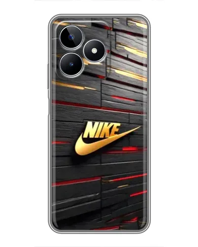 Чехол для Realme C53 с картинкой «Золотой Nike на металле» Чехол для Realme C53 с картинкой «Золотой Nike на металле»