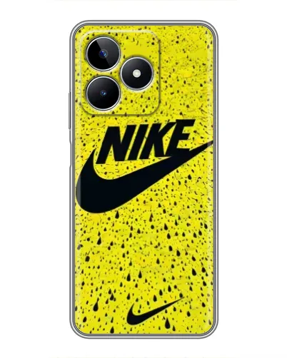 Чехол для Realme C53 с картинкой «Желтый текстурный Nike» Чехол для Realme C53 с картинкой «Желтый текстурный Nike»