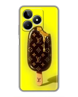 Чехол для Realme C53 с картинкой «Мороженое от LV»