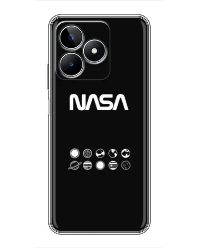 Чехол для Realme C53 с картинкой «NASA — технический принт» Чехол для Realme C53 с картинкой «NASA — технический принт»