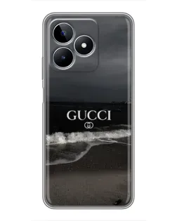 Чехол для Realme C53 с картинкой «Gucci — морской прибой»