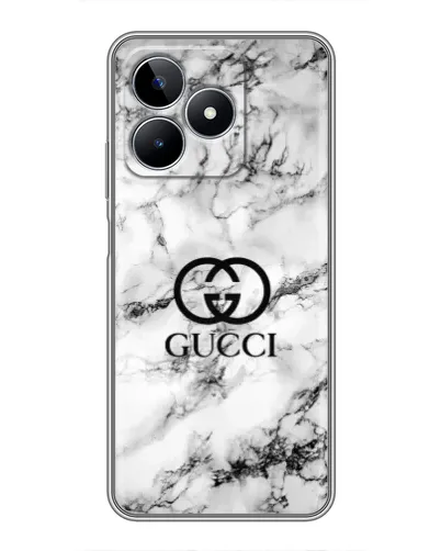 Чехол для Realme C53 с картинкой «Gucci — мраморный шик»