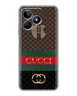 Чехол для Realme C53 с картинкой «Gucci — брендированный десерт»