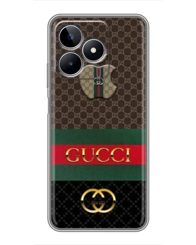 Чехол для Realme C53 с картинкой «Gucci — брендированный десерт»