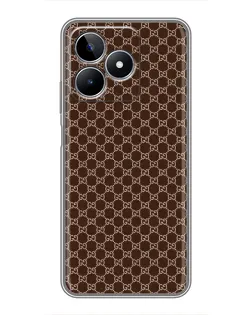 Чехол для Realme C53 с картинкой «Gucci — шоколадная сетка»