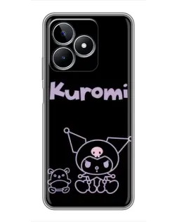 Чехол для Realme C53 с картинкой «Kuromi — черный минимализм» Чехол для Realme C53 с картинкой «Kuromi — черный минимализм»