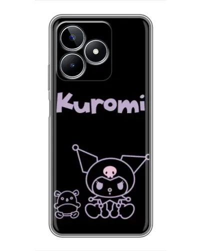 Чехол для Realme C53 с картинкой «Kuromi — черный минимализм» Чехол для Realme C53 с картинкой «Kuromi — черный минимализм»