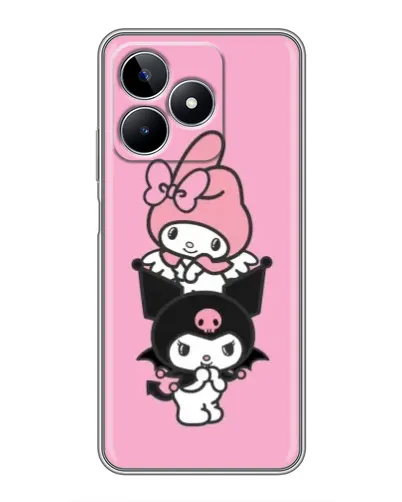 Чехол для Realme C53 с картинкой «My Melody и Kuromi» Чехол для Realme C53 с картинкой «My Melody и Kuromi»