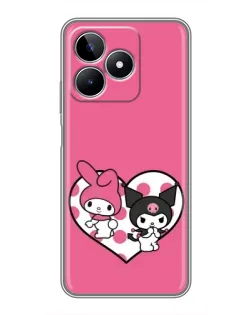 Чохол для Realme C53 з картинкою «Kuromi та My Melody» Чохол для Realme C53 з картинкою «Kuromi та My Melody»