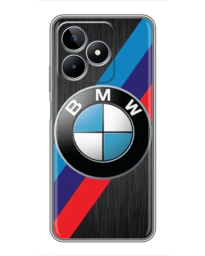 Чехол для Realme C53 с картинкой «BMW M-stripes стиль»