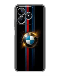 Чехол для Realme C53 с картинкой «BMW M-Power неон»