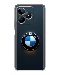 Чехол для Realme C53 с картинкой «Логотип BMW — минимализм»