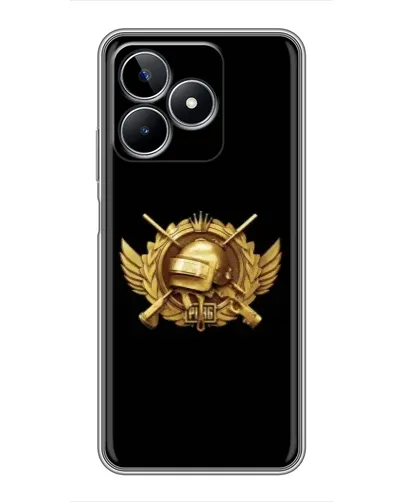 Чохол для Realme C53 з картинкою «PUBG — помаранчевий градієнт»