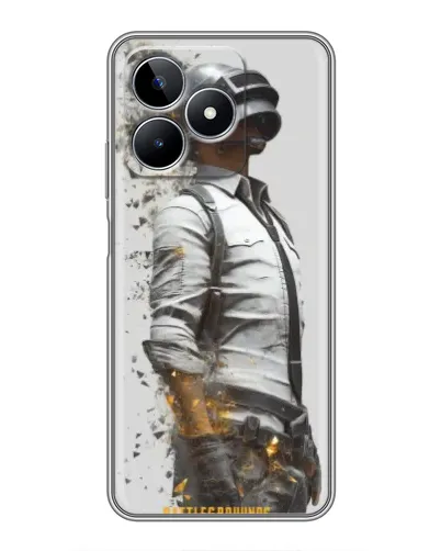 Чохол для Realme C53 з картинкою «PUBG — боєць у пилу»