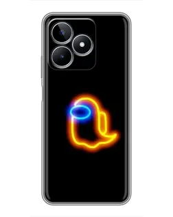 Чохол для Realme C53 з картинкою «Among Us неонове сяйво»